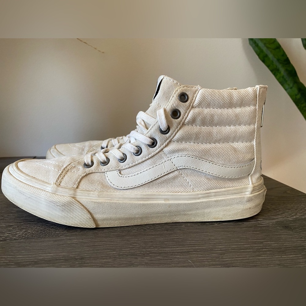 Vans Distressed Hi-Top Sneakers - Size 7.5
